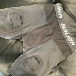 Mens Bauer compression fit hockey shorts, size small